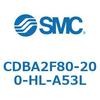 CDBA2F80-200-HL-A53L 標準形エアシリンダ(角形カバー)CBA2シリーズ(CDBA2F80-2～) SMC 12371091