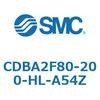 CDBA2F80-200-HL-A54Z 標準形エアシリンダ(角形カバー)CBA2シリーズ(CDBA2F80-2～) SMC 12371116