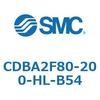 CDBA2F80-200-HL-B54 標準形エアシリンダ(角形カバー)CBA2シリーズ(CDBA2F80-2～) SMC 12371125
