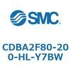 CDBA2F80-200-HL-Y7BW 標準形エアシリンダ(角形カバー)CBA2シリーズ(CDBA2F80-2～) SMC 12371186