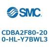 CDBA2F80-200-HL-Y7BWL3 標準形エアシリンダ(角形カバー)CBA2シリーズ(CDBA2F80-2～) SMC 12371204