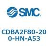 CDBA2F80-200-HN-A53 標準形エアシリンダ(角形カバー)CBA2シリーズ(CDBA2F80-2～) SMC 12371231