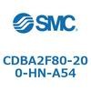 CDBA2F80-200-HN-A54 標準形エアシリンダ(角形カバー)CBA2シリーズ(CDBA2F80-2～) SMC 12371265