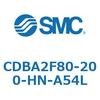 CDBA2F80-200-HN-A54L 標準形エアシリンダ(角形カバー)CBA2シリーズ(CDBA2F80-2～) SMC 12371274