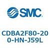CDBA2F80-200-HN-J59L 標準形エアシリンダ(角形カバー)CBA2シリーズ(CDBA2F80-2～) SMC 12371301