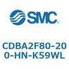 CDBA2F80-200-HN-K59WL 標準形エアシリンダ(角形カバー)CBA2シリーズ(CDBA2F80-2～) SMC 12371344
