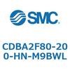 CDBA2F80-200-HN-M9BWL 標準形エアシリンダ(角形カバー)CBA2シリーズ(CDBA2F80-2～) SMC 12371353