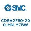 CDBA2F80-200-HN-Y7BW 標準形エアシリンダ(角形カバー)CBA2シリーズ(CDBA2F80-2～) SMC 12371423