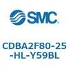 CDBA2F80-25-HL-Y59BL 標準形エアシリンダ(角形カバー)CBA2シリーズ(CDBA2F80-2～) SMC 12371746