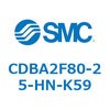 CDBA2F80-25-HN-K59 標準形エアシリンダ(角形カバー)CBA2シリーズ(CDBA2F80-2～) SMC 12371755