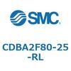 CDBA2F80-25-RL 標準形エアシリンダ(角形カバー)CBA2シリーズ(CDBA2F80-2～) SMC 12371773
