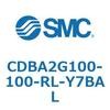 CDBA2G100-100-RL-Y7BAL 標準形エアシリンダ(角形カバー)CBA2シリーズ(CDBA2G100-～) SMC 12376411