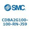 CDBA2G100-100-RN-J59 標準形エアシリンダ(角形カバー)CBA2シリーズ(CDBA2G100-～) SMC 12376427