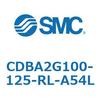 CDBA2G100-125-RL-A54L 標準形エアシリンダ(角形カバー)CBA2シリーズ(CDBA2G100-～) SMC 12376454
