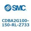 CDBA2G100-150-RL-Z733 標準形エアシリンダ(角形カバー)CBA2シリーズ(CDBA2G100-～) SMC 12376551