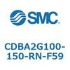 CDBA2G100-150-RN-F59 標準形エアシリンダ(角形カバー)CBA2シリーズ(CDBA2G100-～) SMC 12376594