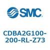 CDBA2G100-200-RL-Z73 標準形エアシリンダ(角形カバー)CBA2シリーズ(CDBA2G100-～) SMC 12376691