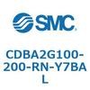 CDBA2G100-200-RN-Y7BAL 標準形エアシリンダ(角形カバー)CBA2シリーズ(CDBA2G100-～) SMC 12376734