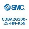 CDBA2G100-25-HN-K59 標準形エアシリンダ(角形カバー)CBA2シリーズ(CDBA2G100-～) SMC 12376804