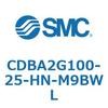 CDBA2G100-25-HN-M9BWL 標準形エアシリンダ(角形カバー)CBA2シリーズ(CDBA2G100-～) SMC 12376822