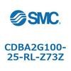 CDBA2G100-25-RL-Z73Z 標準形エアシリンダ(角形カバー)CBA2シリーズ(CDBA2G100-～) SMC 12376831