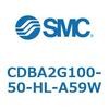 CDBA2G100-50-HL-A59W 標準形エアシリンダ(角形カバー)CBA2シリーズ(CDBA2G100-～) SMC 12377486