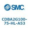 CDBA2G100-75-HL-A53 標準形エアシリンダ(角形カバー)CBA2シリーズ(CDBA2G100-～) SMC 12377705