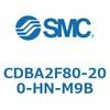 CDBA2F80-200-HN-M9B 標準形エアシリンダ(角形カバー)CBA2シリーズ(CDBA2F80-2～) SMC 12540053