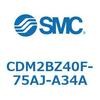 CDM2BZ40F-75AJ-A34A エアシリンダ(オートスイッチ付) (CDM2BZ40F-75~) SMC 14757705