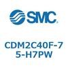 CDM2C40F-75-H7PW エアシリンダ(オートスイッチ付) (CDM2C40F-7~) SMC 15078822