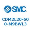 CDM2L20-600-M9BWL3 エアシリンダ(オートスイッチ付) (CDM2L20-6~) SMC 16137423