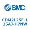 CDM2L25F-125AJ-H7NW エアシリンダ(オートスイッチ付) (CDM2L25F-125~) SMC 16193204