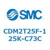CDM2T25F-125K-C73C エアシリンダ(オートスイッチ付) (CDM2T25F-1~) SMC 16458486