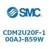 CDM2U20F-100AJ-B59W エアシリンダ(オートスイッチ付) (CDM2U20F-1~) SMC 16615514