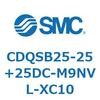 CDQSB25-25+25DC-M9NVL-XC10 ���`�V�����_/�R���p�N�g�^�C�v CQS�V���[�Y(CDQSB25-25�`) SMC 17510857
