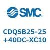 CDQSB25-25+40DC-XC10 ���`�V�����_/�R���p�N�g�^�C�v CQS�V���[�Y(CDQSB25-25�`) SMC 17510902