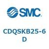 CDQSKB25-6D 薄形シリンダ/コンパクトタイプ CQSシリーズ(CDQSKB25-6D~) SMC 17619253