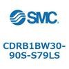 CDRB1BW30-90S-S79LS ���[�^���A�N�`���G�[�^ �x�[���^�C�v (CDRB1BW30-�`) SMC 19396334