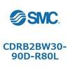 CDRB2BW30-90D-R80L ���[�^���A�N�`���G�[�^ �x�[���^�C�v (CDRB2BW30-�`) SMC 19411856