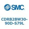 CDRB2BW30-90D-S79L ���[�^���A�N�`���G�[�^ �x�[���^�C�v (CDRB2BW30-�`) SMC 19411883