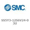 5ポートソレノイドバルブ用マニホールドベース SY3000シリーズ SS5Y3-12S6V24 SMC