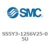 5ポートソレノイドバルブ用マニホールドベース SY3000シリーズ SS5Y3-12S6V25 SMC