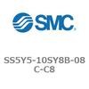 SS5Y5-10SY8B-08C-C8-NA 5ポートソレノイドバルブ用マニホールドベース SY5000シリーズ SS5Y5-10SY8B SMC 20615045