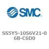 SS5Y5-10S6V21-06B-C6D0-NA 5�|�[�g�\���m�C�h�o���u�p�}�j�z�[���h�x�[�X SY5000�V���[�Y SS5Y5-10S6V21 SMC 20621747