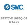 SS5Y7-M10S3Q-08B-C126-NA 5ポートソレノイドバルブ用マニホールドベース SY7000シリーズ SS5Y7-M10S3Q SMC 20635074