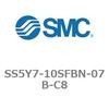 SS5Y7-10SFBN-07B-C8-NA 5ポートソレノイドバルブ用マニホールドベース SY7000シリーズ SS5Y7-10SFBN SMC 20639019