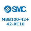 MBB100-42+42-XC10 �W���`�G�A�V�����_(�p�`�J�o�[)MB �V���[�Y(MBB1�`) SMC 22192387