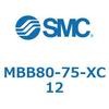 MBB80-75-XC12 �W���`�G�A�V�����_(�p�`�J�o�[)MB �V���[�Y(MBB80�`) SMC 22199773