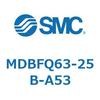MDBFQ63-25B-A53 標準形エアシリンダ(角形カバー)MB シリーズ(MDBFQ63-~) SMC 22476797