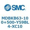 MDBKB63-100+500-Y59BL4-XC10 標準形エアシリンダ(角形カバー)MB シリーズ(MDBKB63-~) SMC 22596147